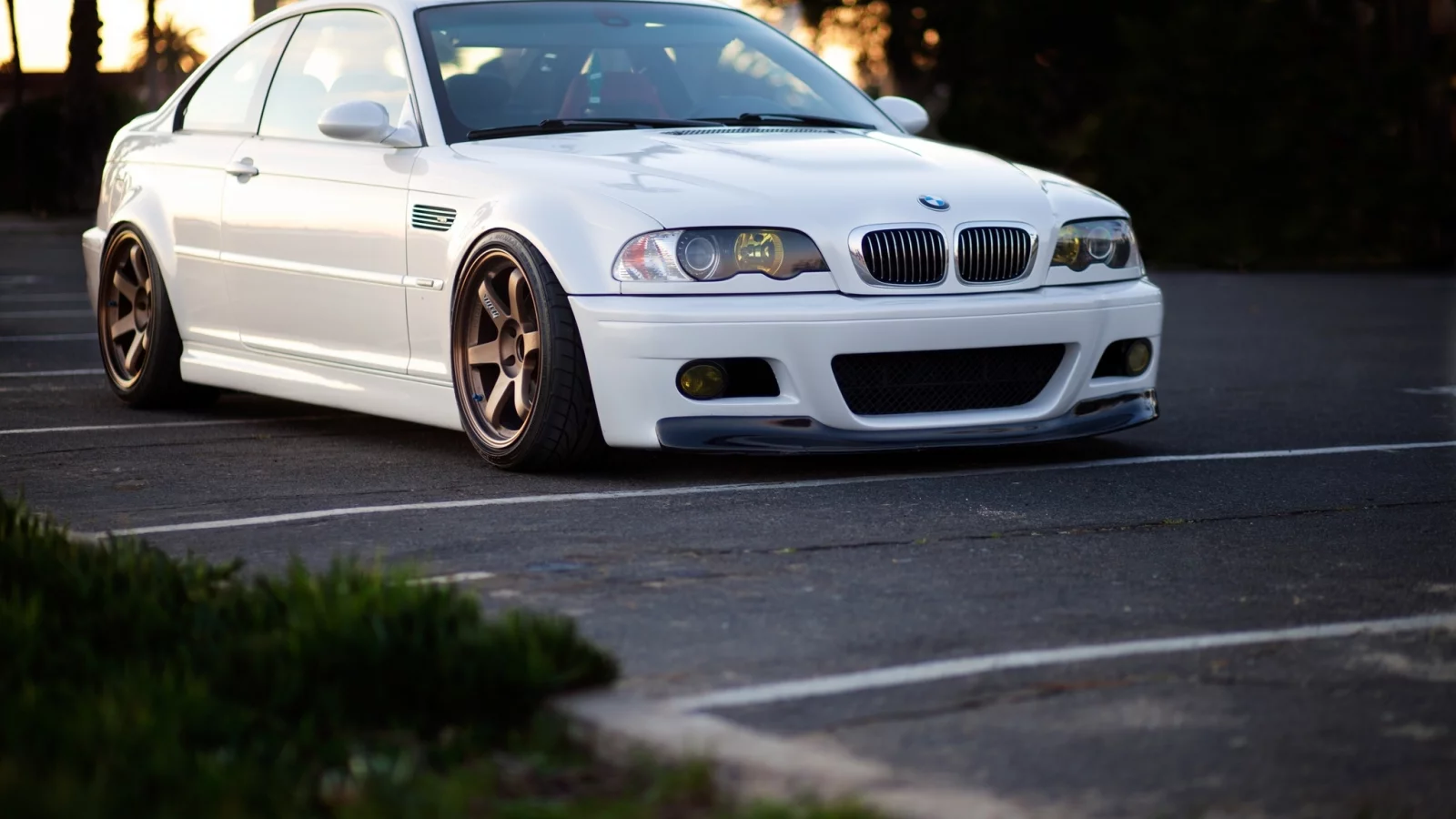 parking, m3, белый, wheels, бмв, диски, bmw, volk, e46, волк, white