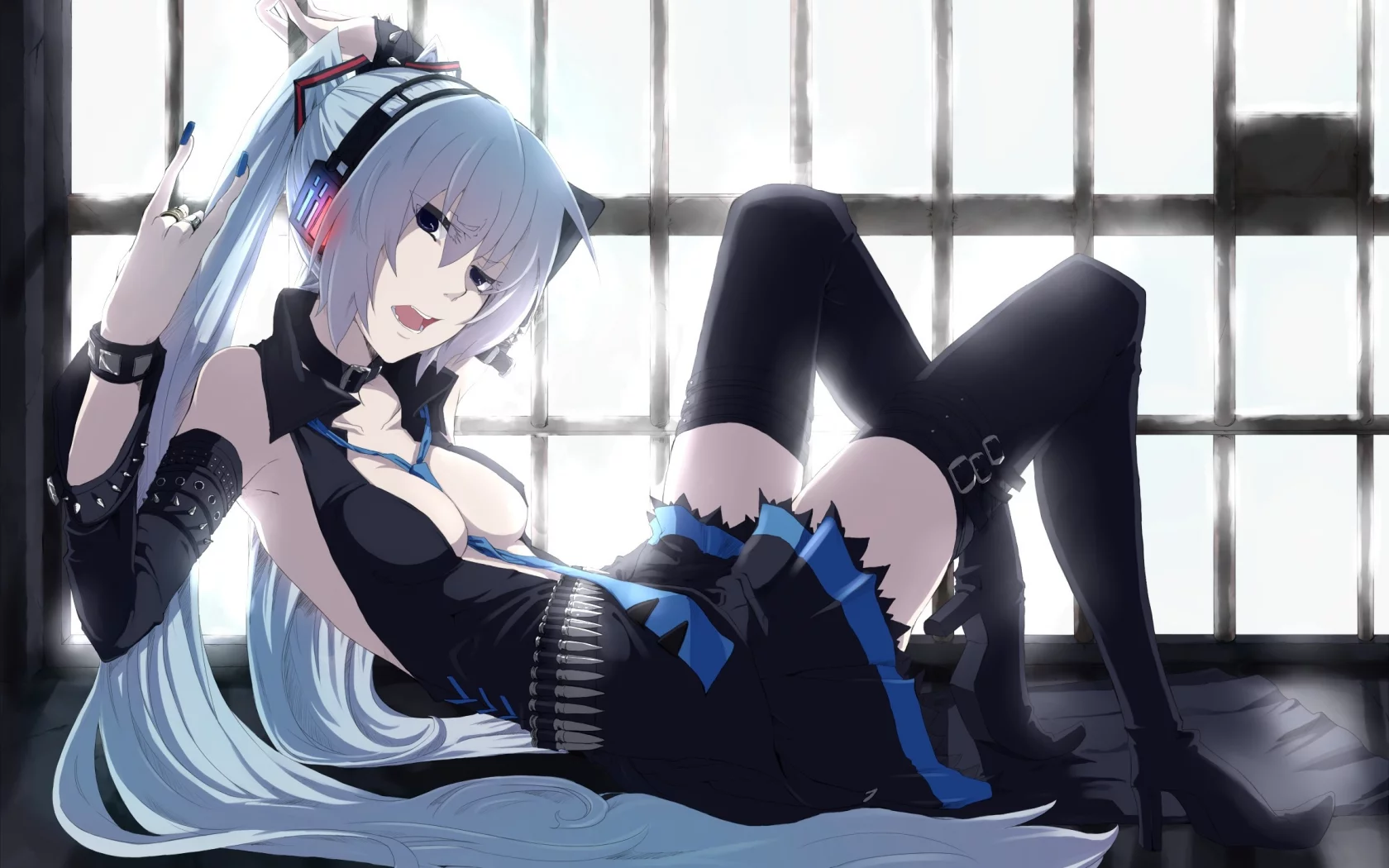наушники, пули, miku hagane, вокалоид, девушка, vocaloid