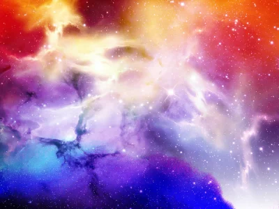 сиреневый, красный, синий, космос, starscape, звёзды