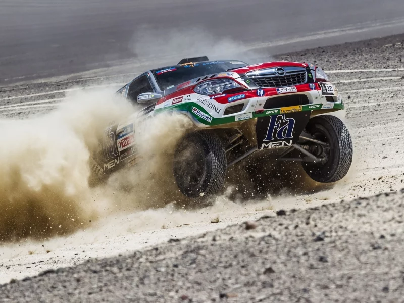 пыль, передок, opel, rally, dakar, дакар, внедорожник, опель