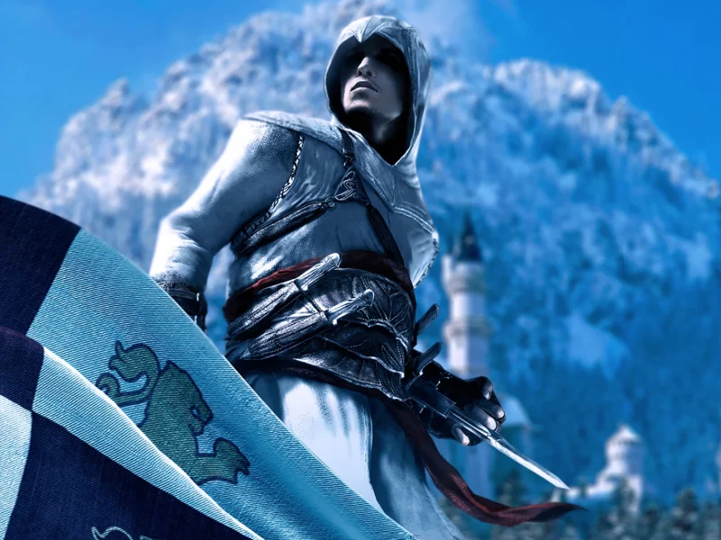 Assasin, горы, замок