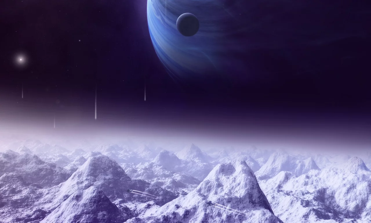 lights, satellite, planets, space ships, sci fi, moon, mountains