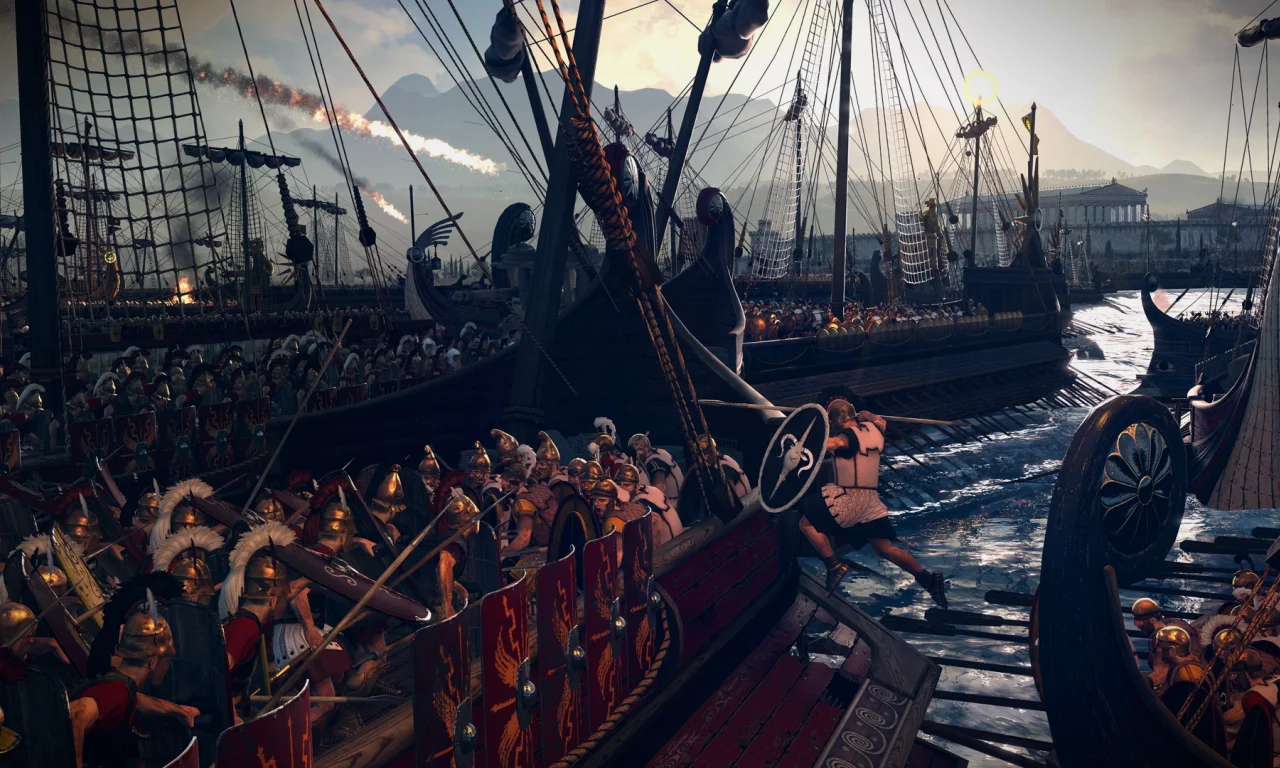 Rome II Total War, абордаж, бой, армия, римляне
