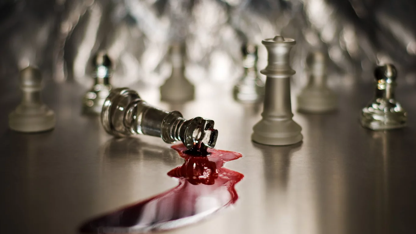 the game, кровь, шахматы, фигуры