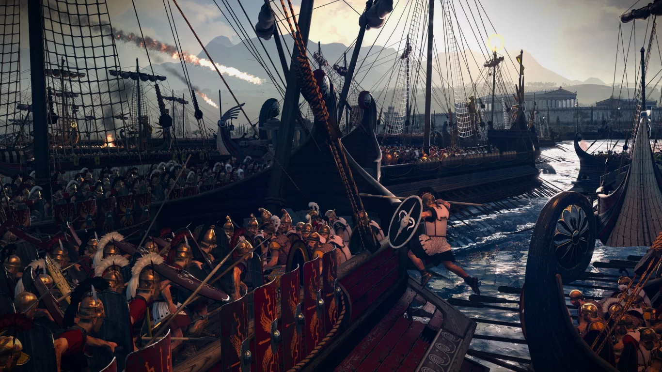 Rome II Total War, абордаж, бой, армия, римляне