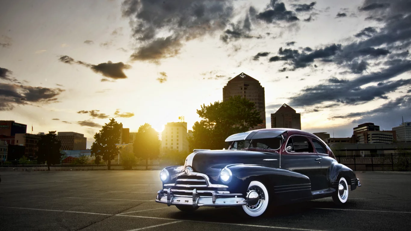 pontiac, небо, стримлайнер, понтиак, black, чёрный, streamliner 8