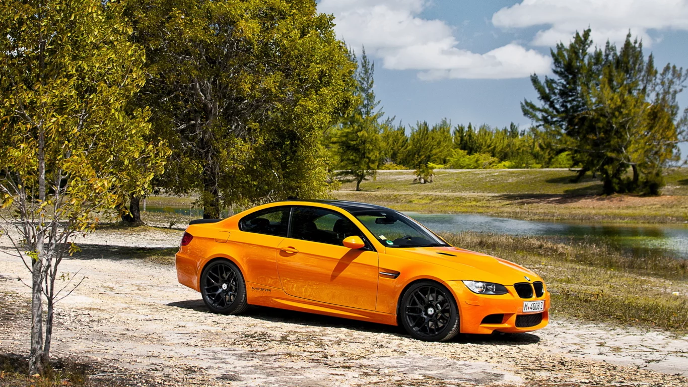 bmw m3, бмв, купе, деревья, природа