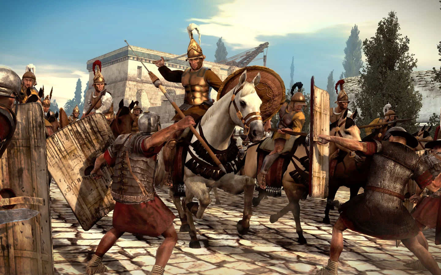 Rome II Total War, римляне, эпироты, доспехи, бой