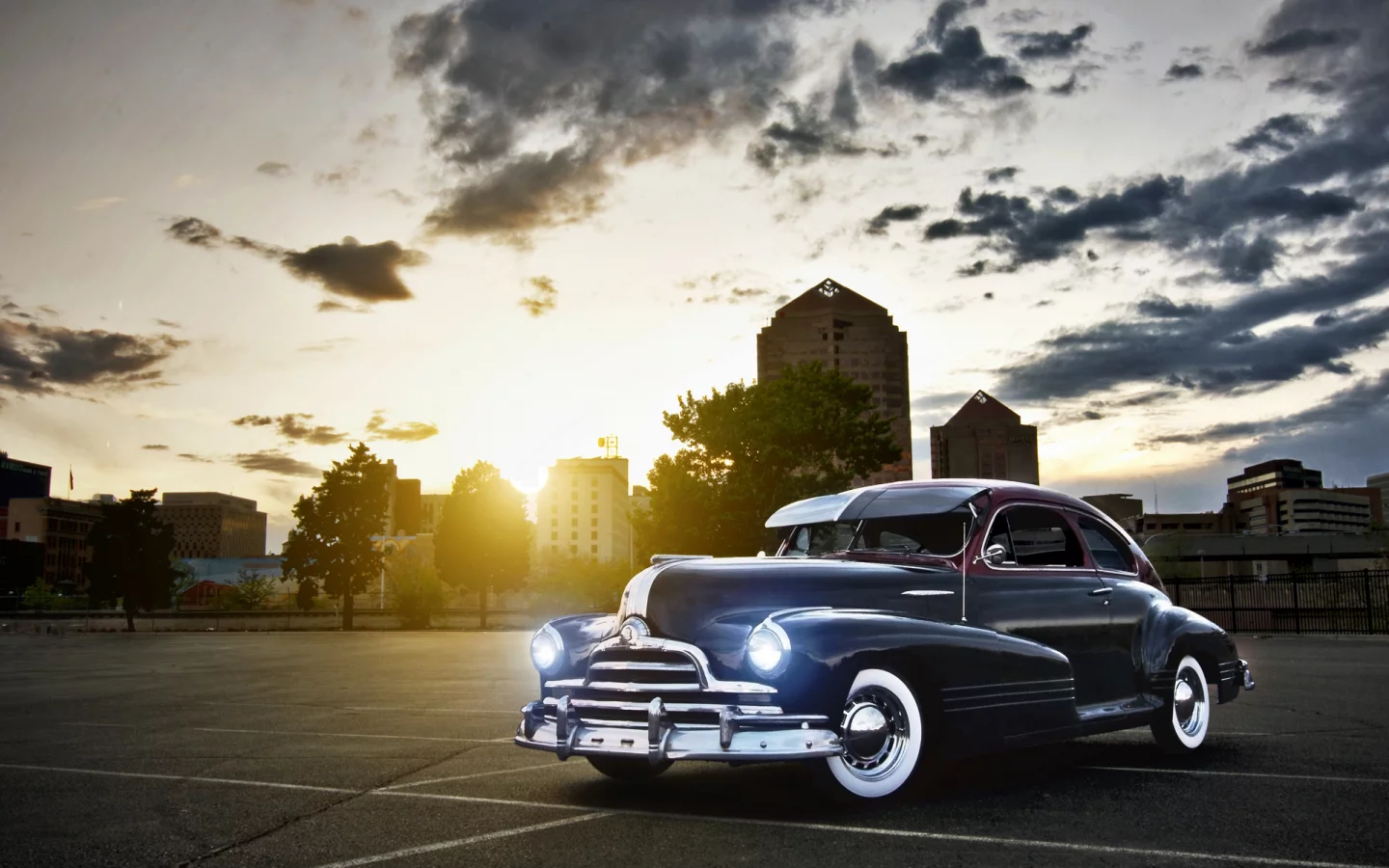 pontiac, небо, стримлайнер, понтиак, black, чёрный, streamliner 8