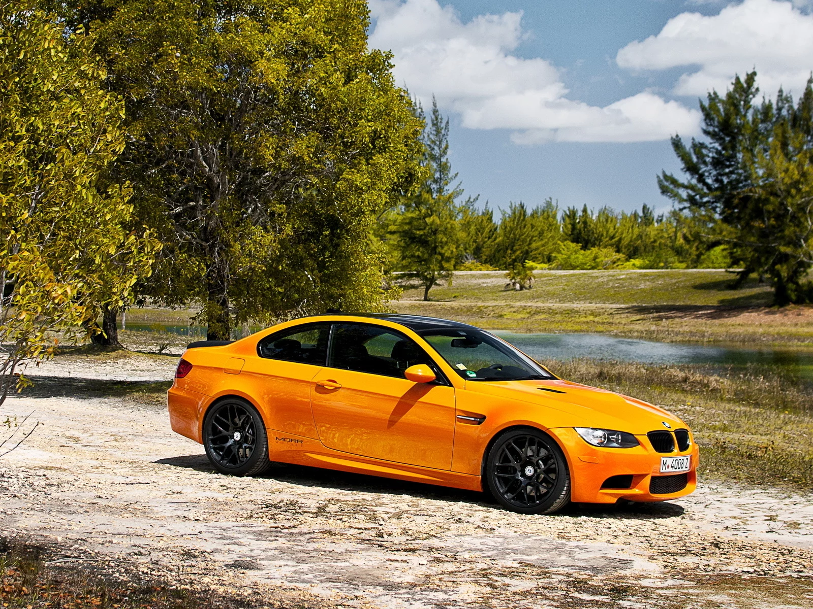bmw m3, бмв, купе, деревья, природа