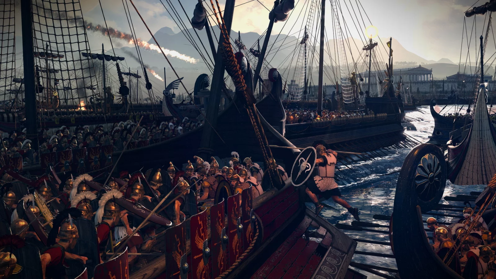 Rome II Total War, абордаж, бой, армия, римляне