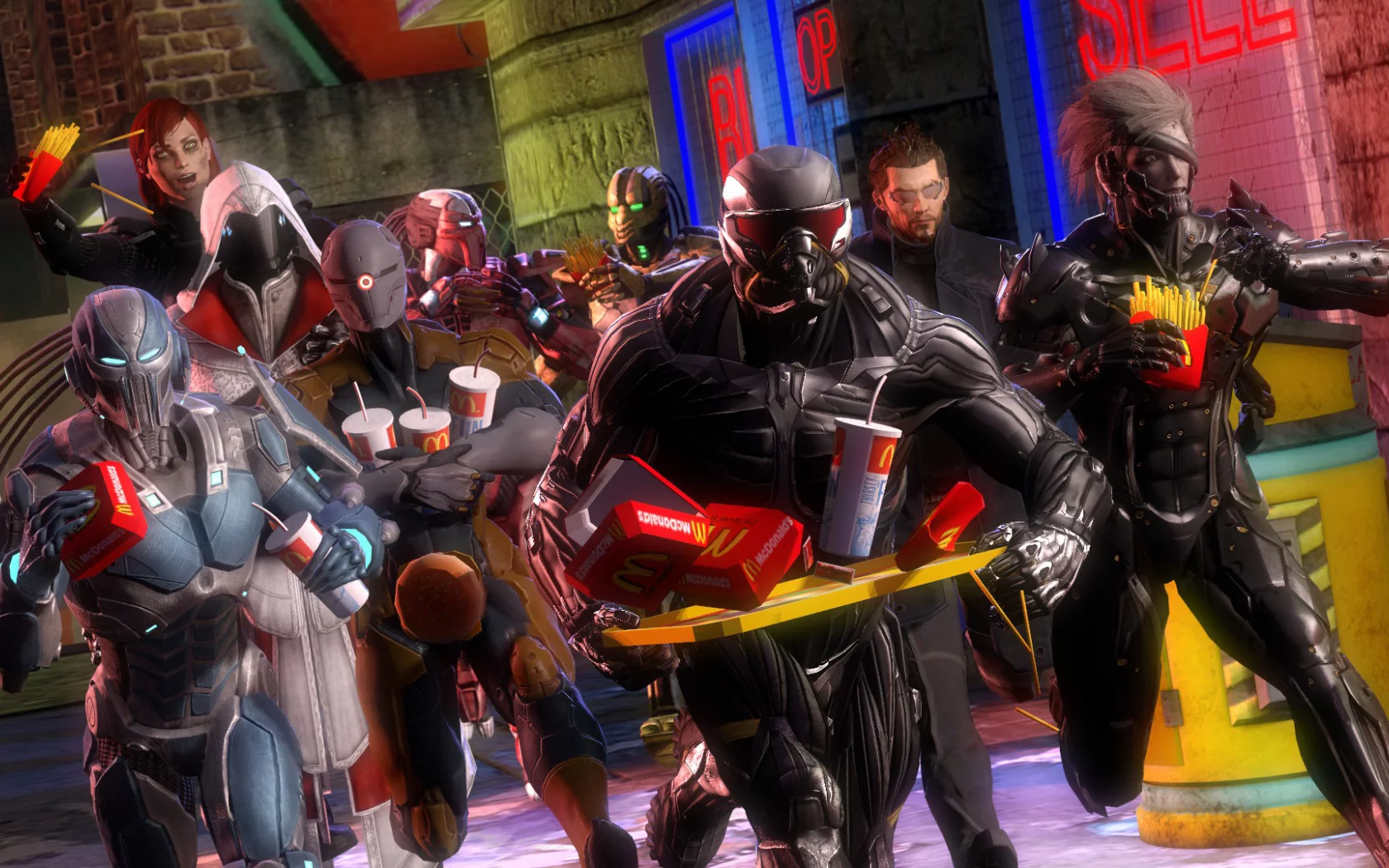 raiden, art, prophet, cyborg, crysis, adam jensen, deus ex human revolution, nanosuit, fan