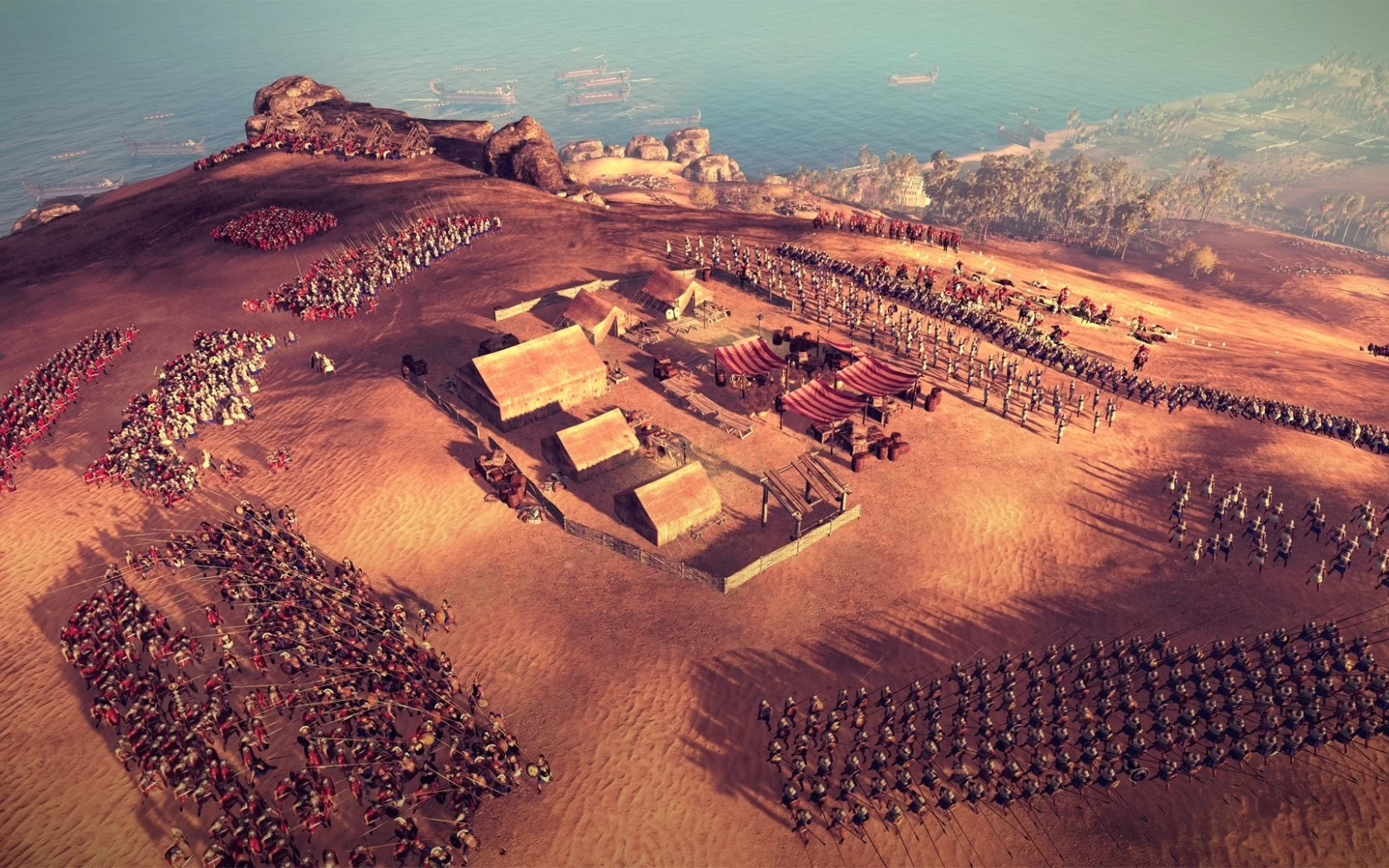 Rome II Total War, римляне, египтяне, армия, бой, пейзаж