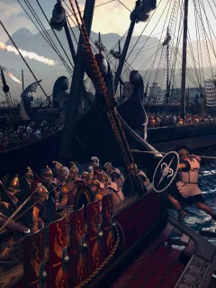 Rome II Total War, абордаж, бой, армия, римляне