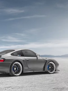 porsche, серебристый, порше, widebody, 991, rear, top secret, ssr, 996, silvery