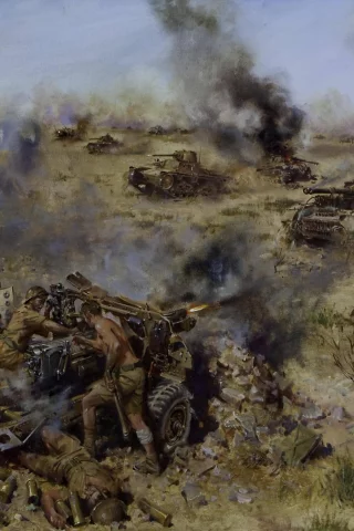 атака, битва найтсбридж, танки, 6 июня 1942 года