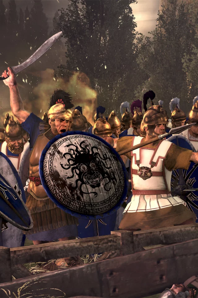 Rome II Total War, греки, армия, бой, доспехи