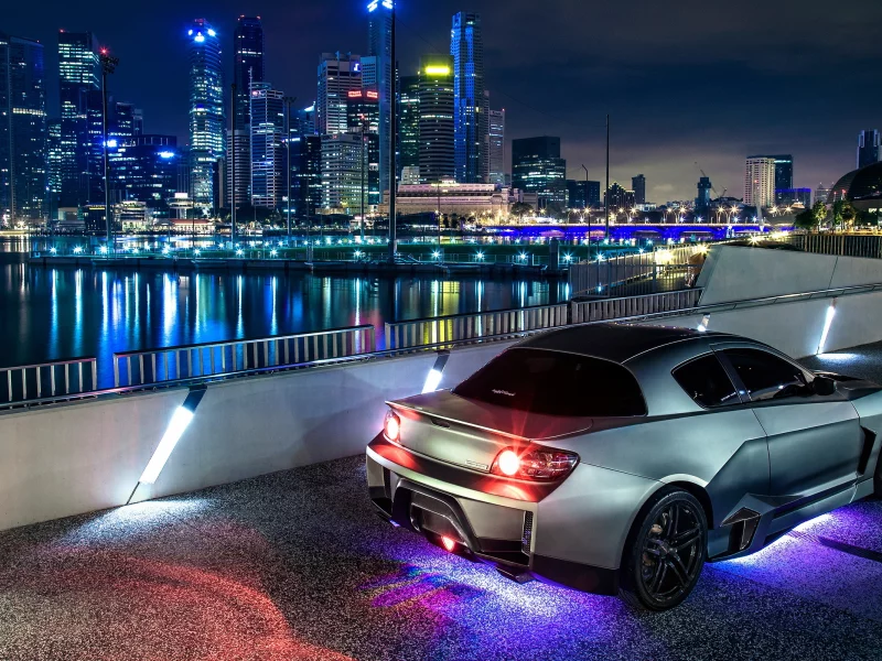 тюнинг, город, mazda rx-8, мазда, неон