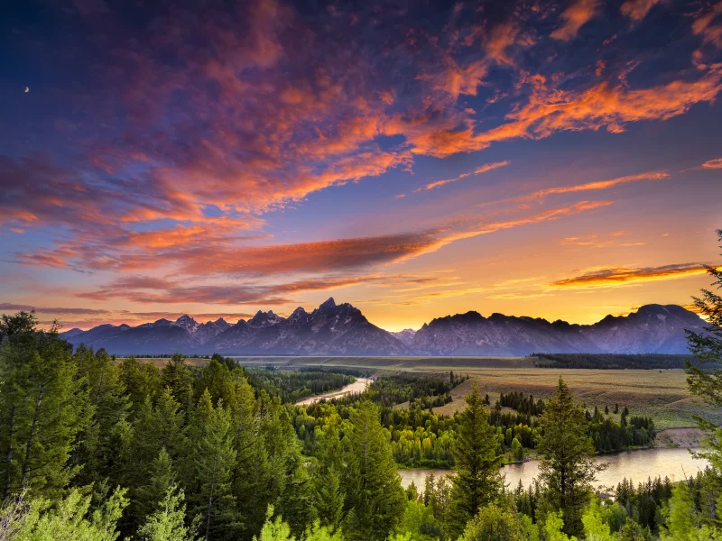 usa, grand teton national park, гранд-титон, snake river, wyoming