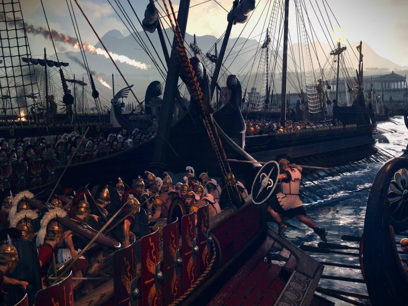 Rome II Total War, абордаж, бой, армия, римляне