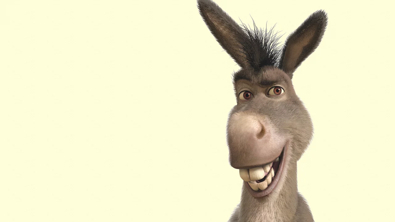 осел, shrek, шрек, улыбка, ухи