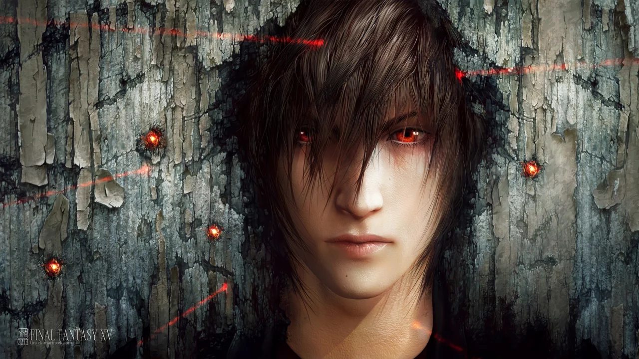 арт, tincek-marincek, noctis lucis caelum, парень, прицел, final fantasy xv
