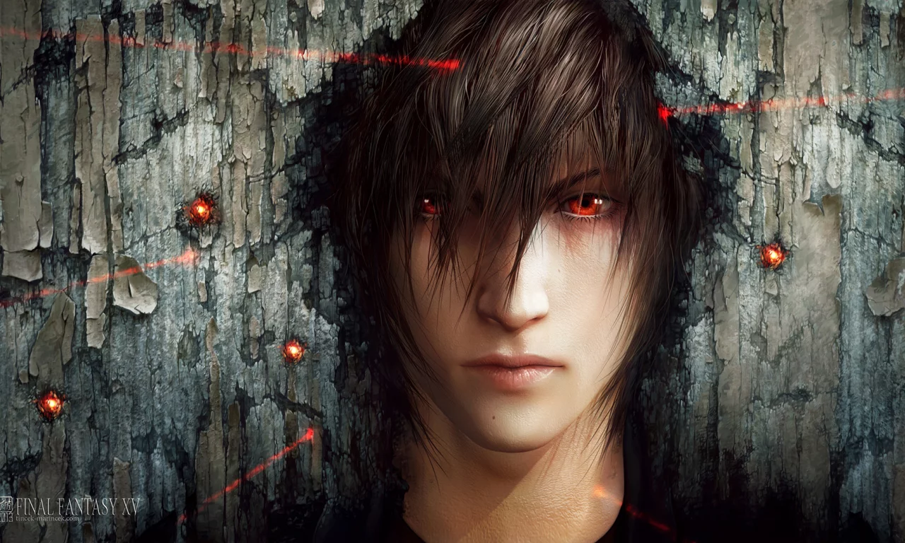 арт, tincek-marincek, noctis lucis caelum, парень, прицел, final fantasy xv