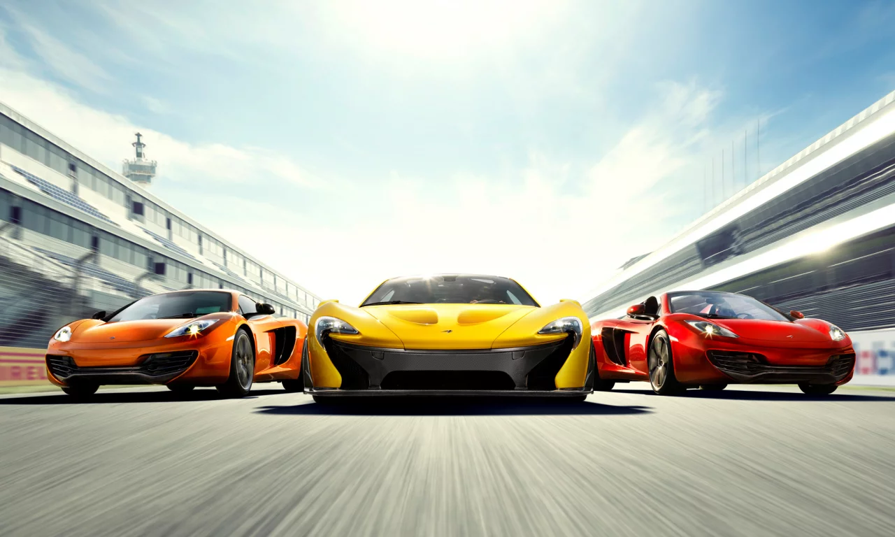 supercars, three, mclaren mp4-12c, mixed, mclaren p1, mclaren mp4-12c spyder