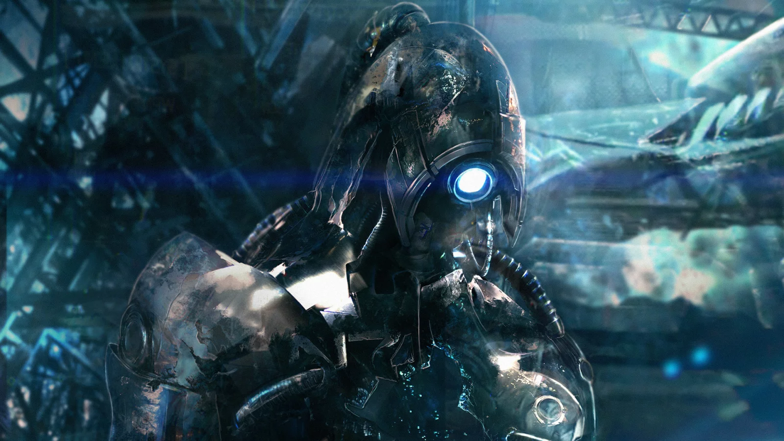 mass effect 2, грусть, legion, легион, дыра, робот