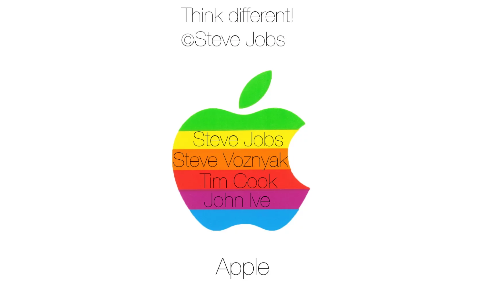 apple, steve, jobs, stevejobs, tim, cook, яблоко, радуга