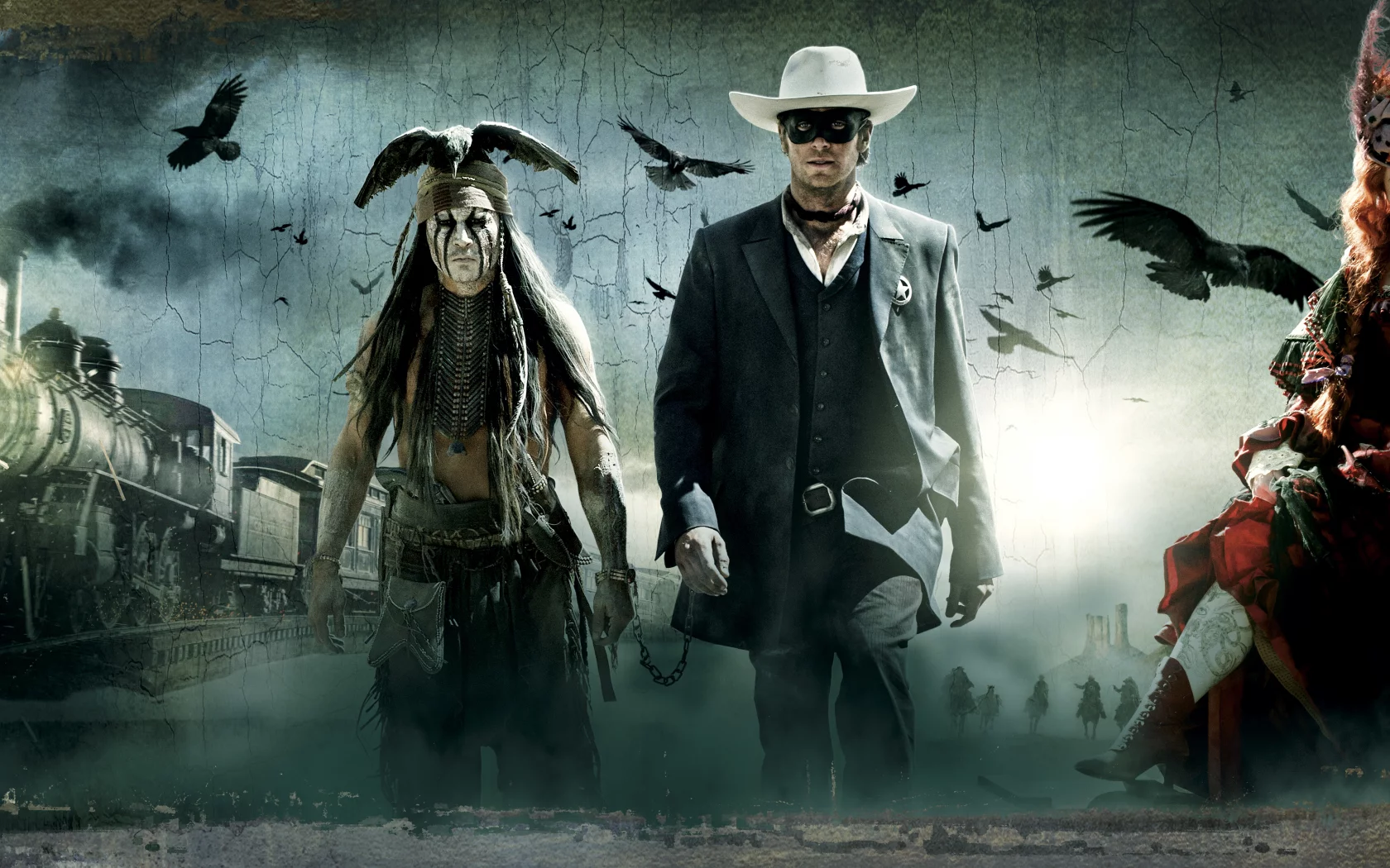 the lone ranger, вестерн, одинокий рейнджер, johnny depp, armie hammer