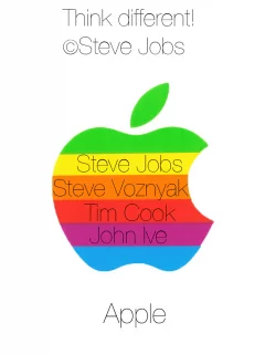 apple, steve, jobs, stevejobs, tim, cook, яблоко, радуга