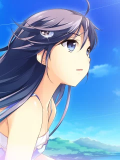 девушка, mochizuki amane, kono oozora ni tsubasa wo hirogete, небо