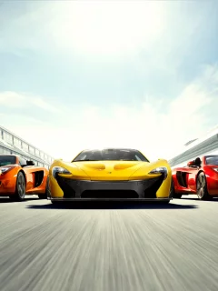 supercars, three, mclaren mp4-12c, mixed, mclaren p1, mclaren mp4-12c spyder