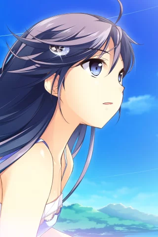 девушка, mochizuki amane, kono oozora ni tsubasa wo hirogete, небо