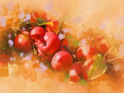 наливные, картина, painting, яблочки, яблоки, живопись, арт