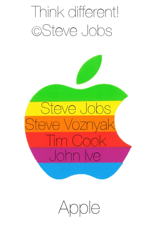 apple, steve, jobs, stevejobs, tim, cook, яблоко, радуга