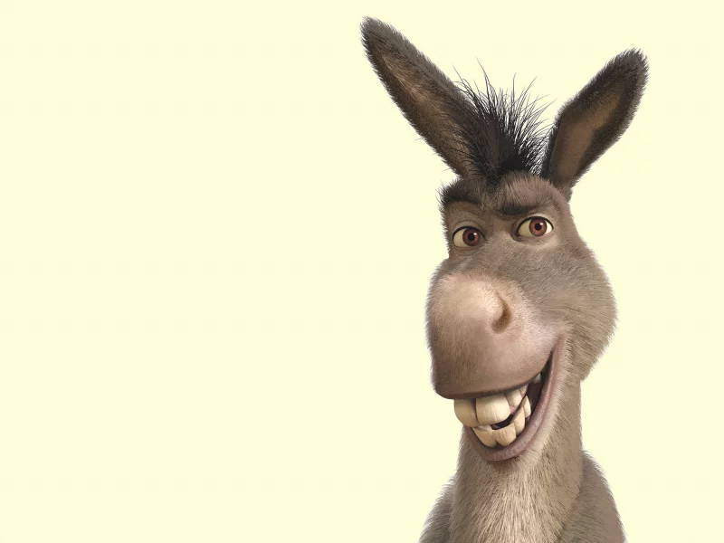 осел, shrek, шрек, улыбка, ухи