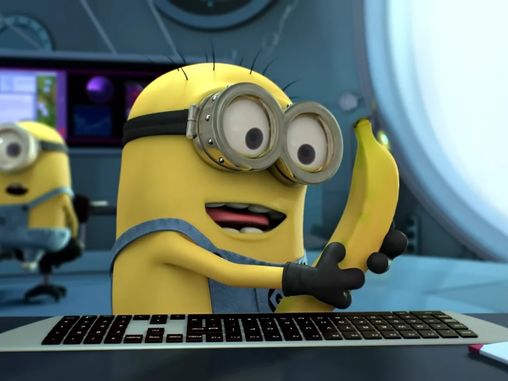 banana, despicable me, гадкий я, миньоны, minions