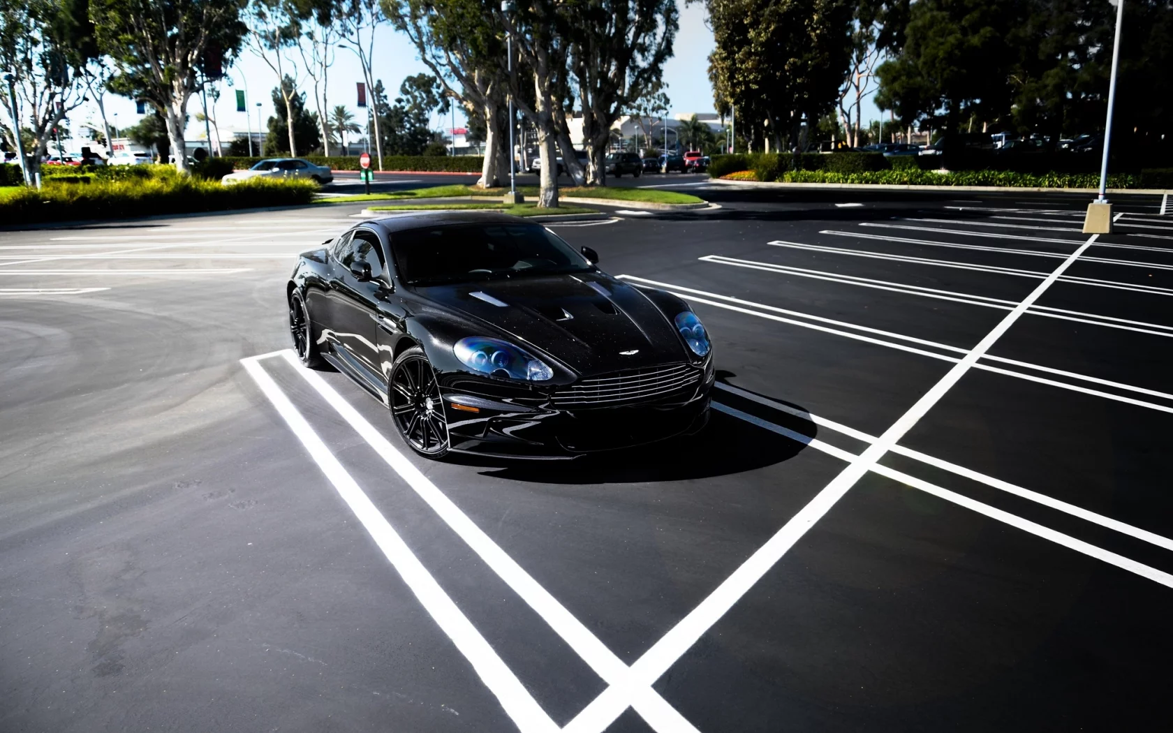 тень, астон мартин, чёрный, aston martin, дбс, парковка, dbs, black