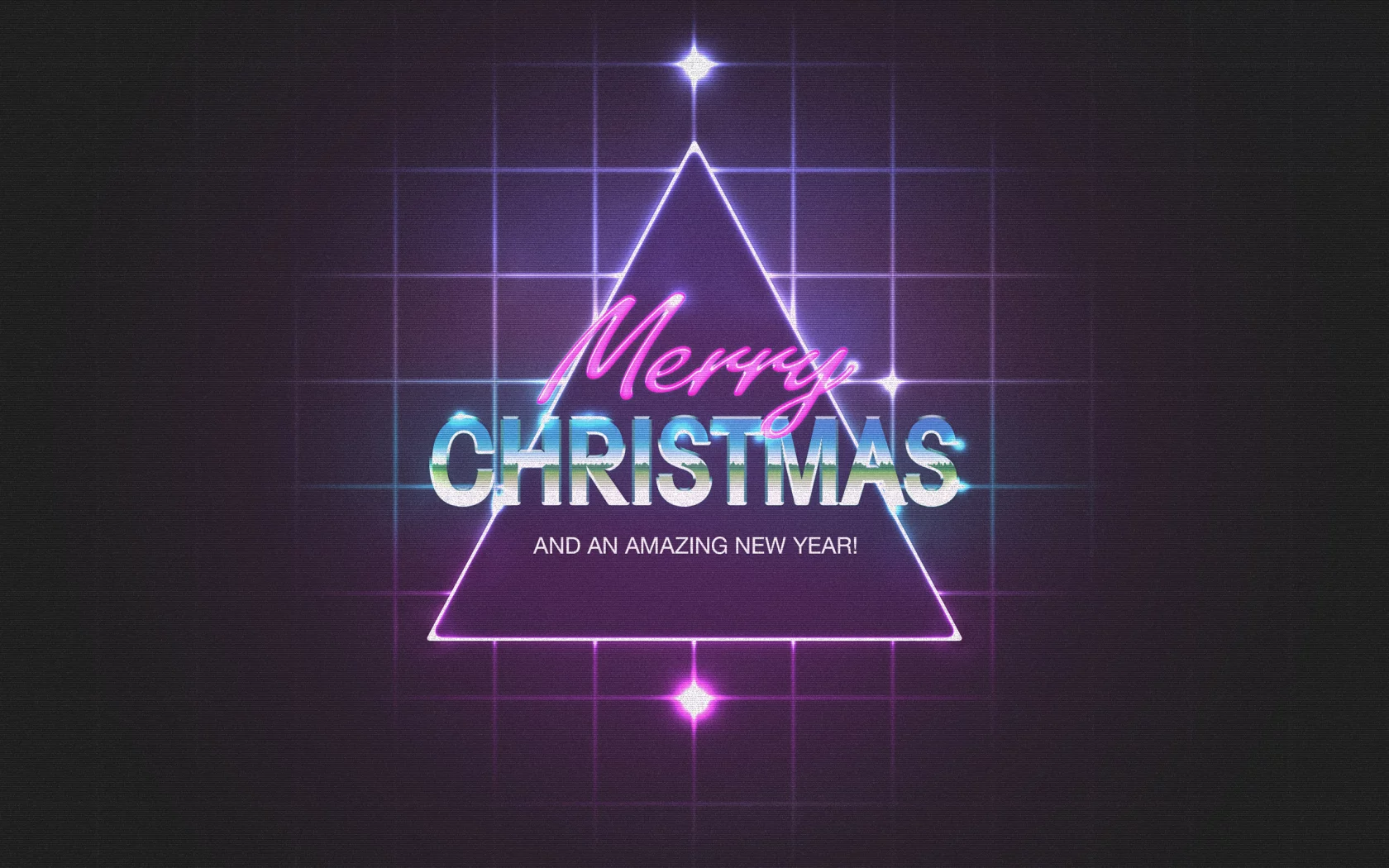 новый год, рождество, new year, merry chrismas, неон, треугольник