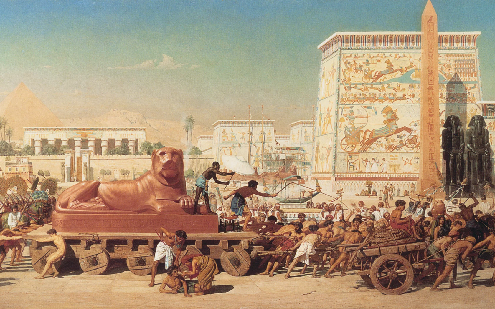 1867, картина, edward poynter, painting, israel in egypt, живопись