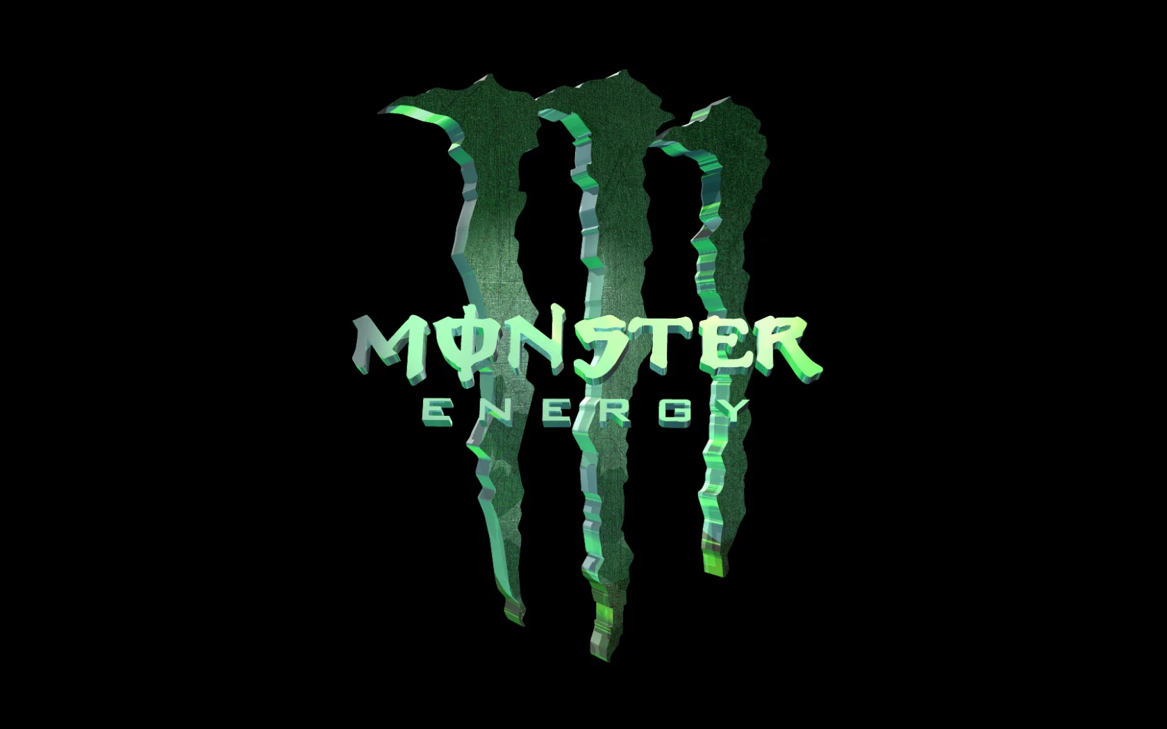 3d, grin, monster, energy
