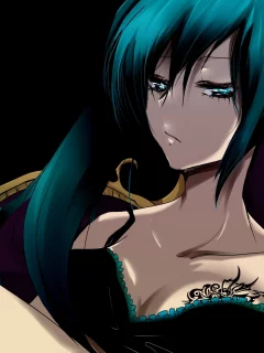 vocaloid, вокалоид, кресло, темный фон, hatsune miku, арт, девушка