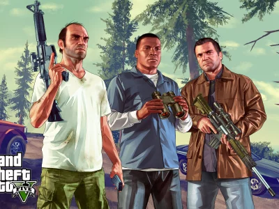 майкл, grand theft auto v, тревор, rockstar games, франклин