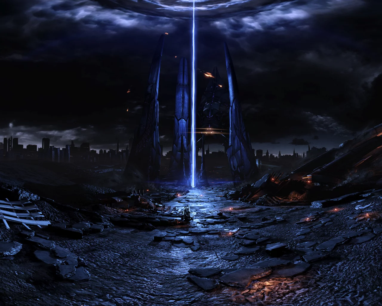 harbinger, fan, mass effect, reaper, pano, art, space ship