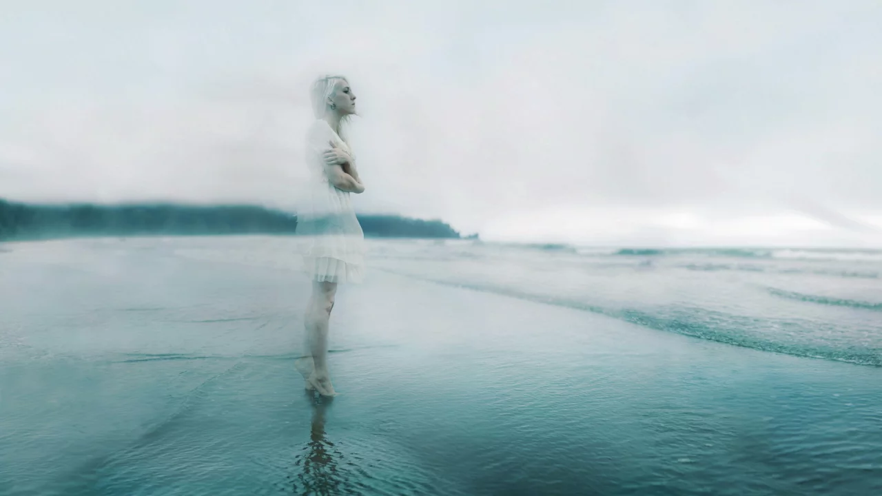 призрак, девушка, море