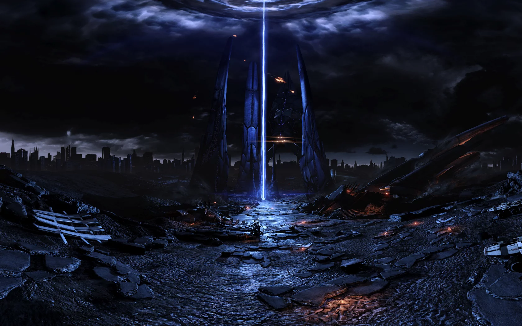 harbinger, fan, mass effect, reaper, pano, art, space ship