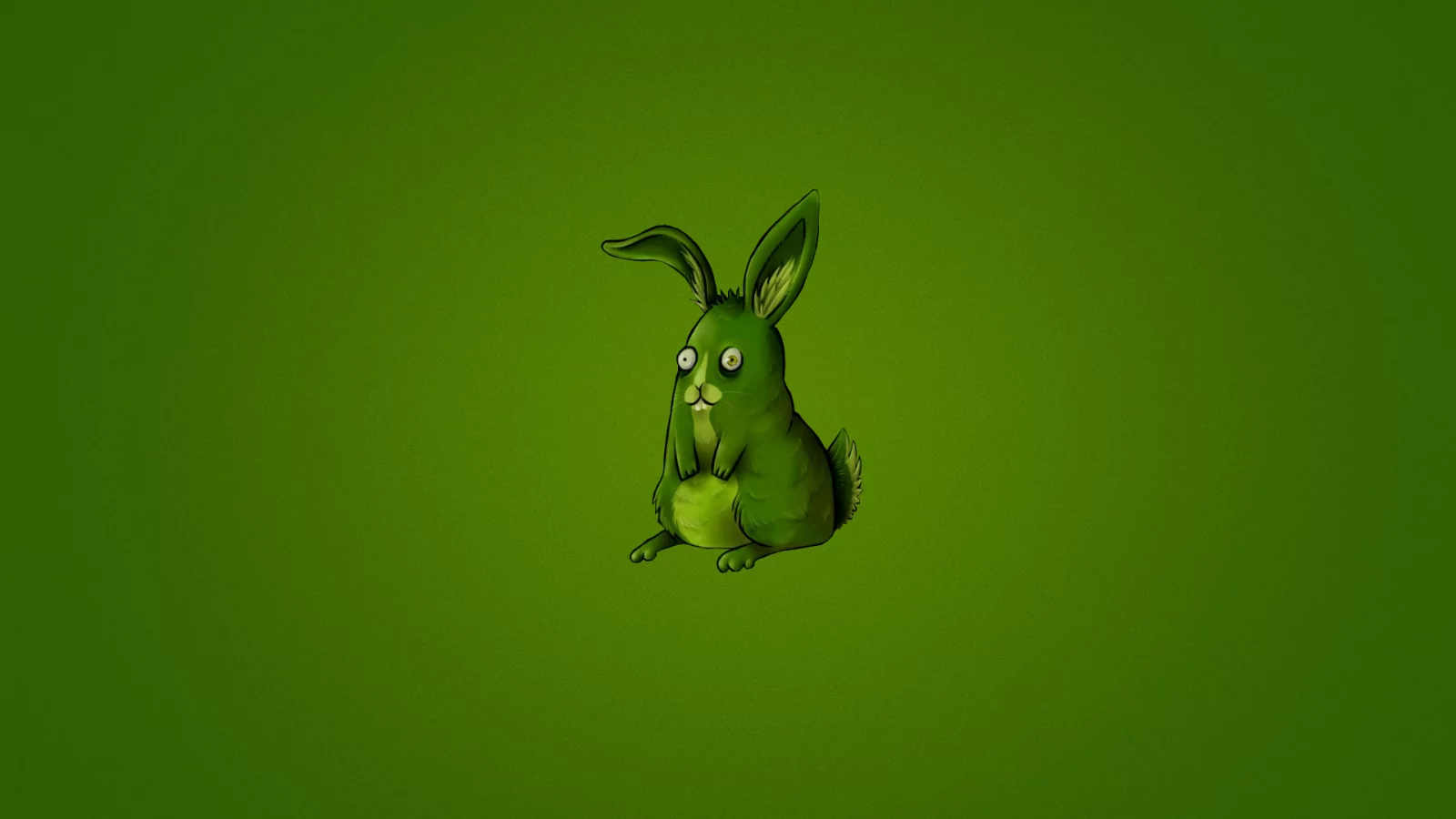 кролик, rabbit, минимализм, животное, заяц, green, зеленый фон
