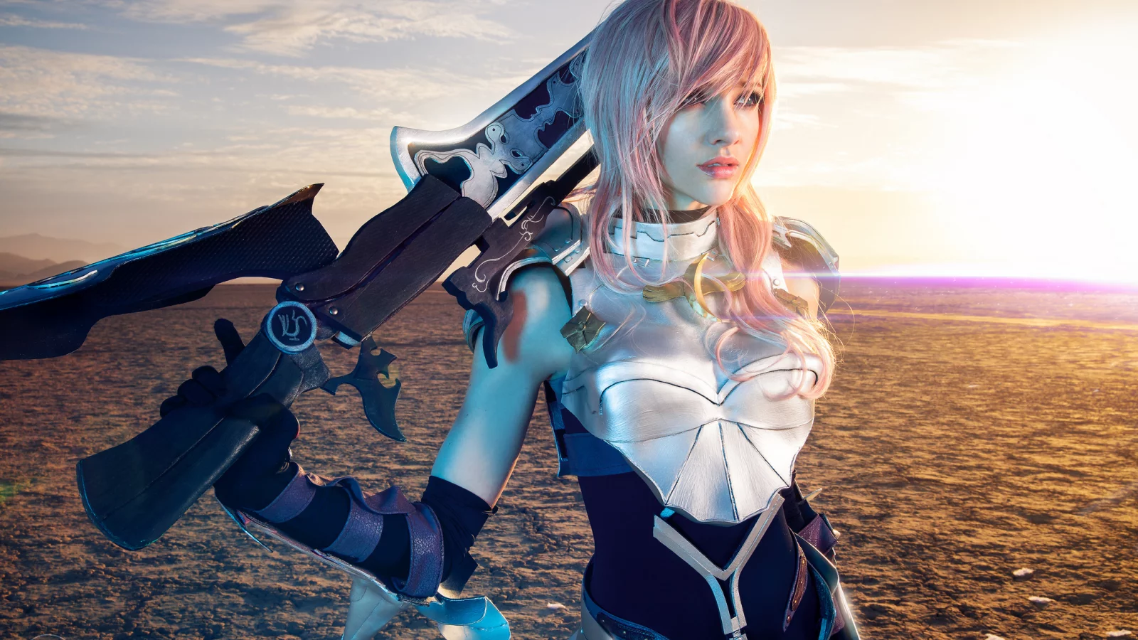 final fantasy xiii-2, девушка, lightning, lyz brickley, косплей
